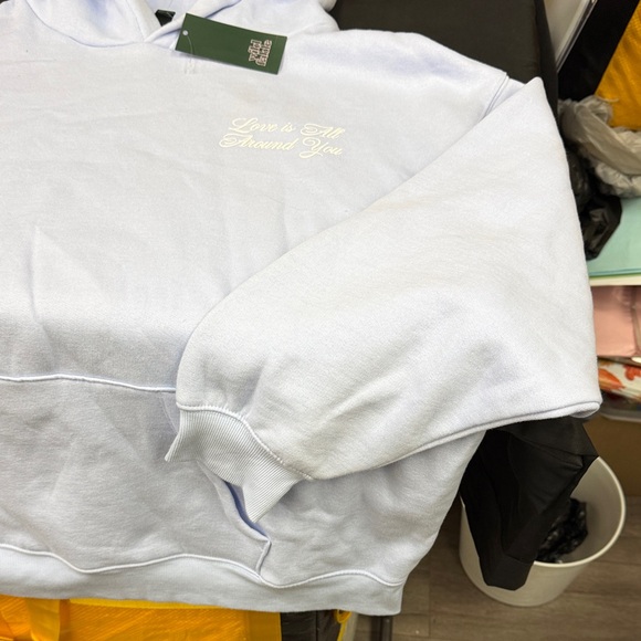 Wild Fable Light Blue Hoodie Sweater size xxl bauble blue Love Is All Around You - Picture 5 of 9